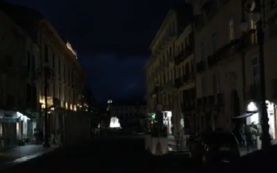 Blackout ad Avellino, disagi per negozianti: città bloccata per due ore