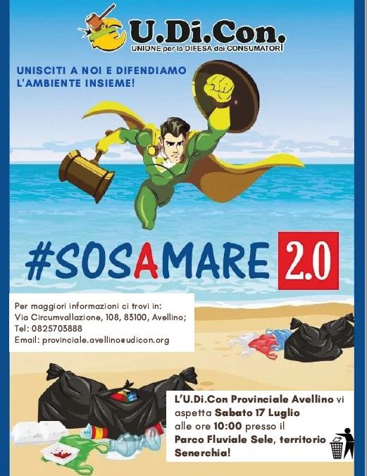 #SOSAMARE 2.0 sabato 17 luglio, ore 10.00 Parco Fluviale Sele di Senerchia