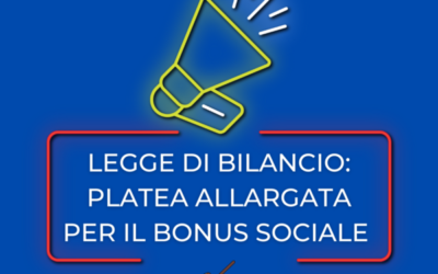 Legge di Bilancio, platea allargata per il Bonus Sociale