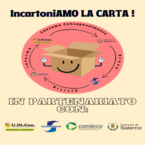 IncartoniAMO LA CARTA: Progetto di recupero e riciclo virtuoso di carta e cartone