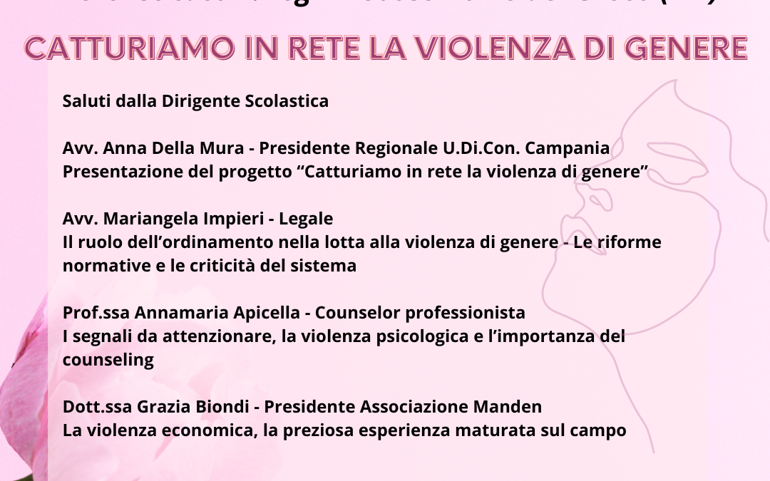 Catturiamo in rete la violenza di genere: domani il secondo appuntamento con le scuole presso l’Istituto Degni di Torre del Greco (NA)