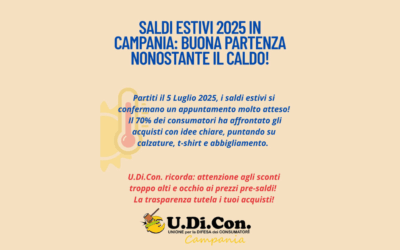 SALDI ESTIVI 2025 IN CAMPANIA: BUONA PARTENZA NONOSTANTE IL CALDO!